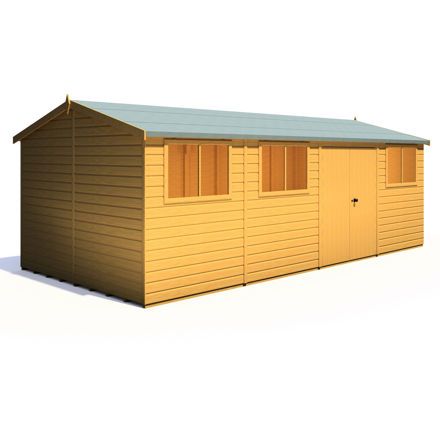 Shire Atlas 10x20 Double Door Shiplap Reverse Apex