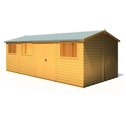 Shire Atlas 10x20 Double Door Shiplap Reverse Apex