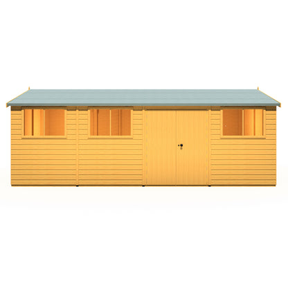 Shire Atlas 10x20 Double Door Shiplap Reverse Apex