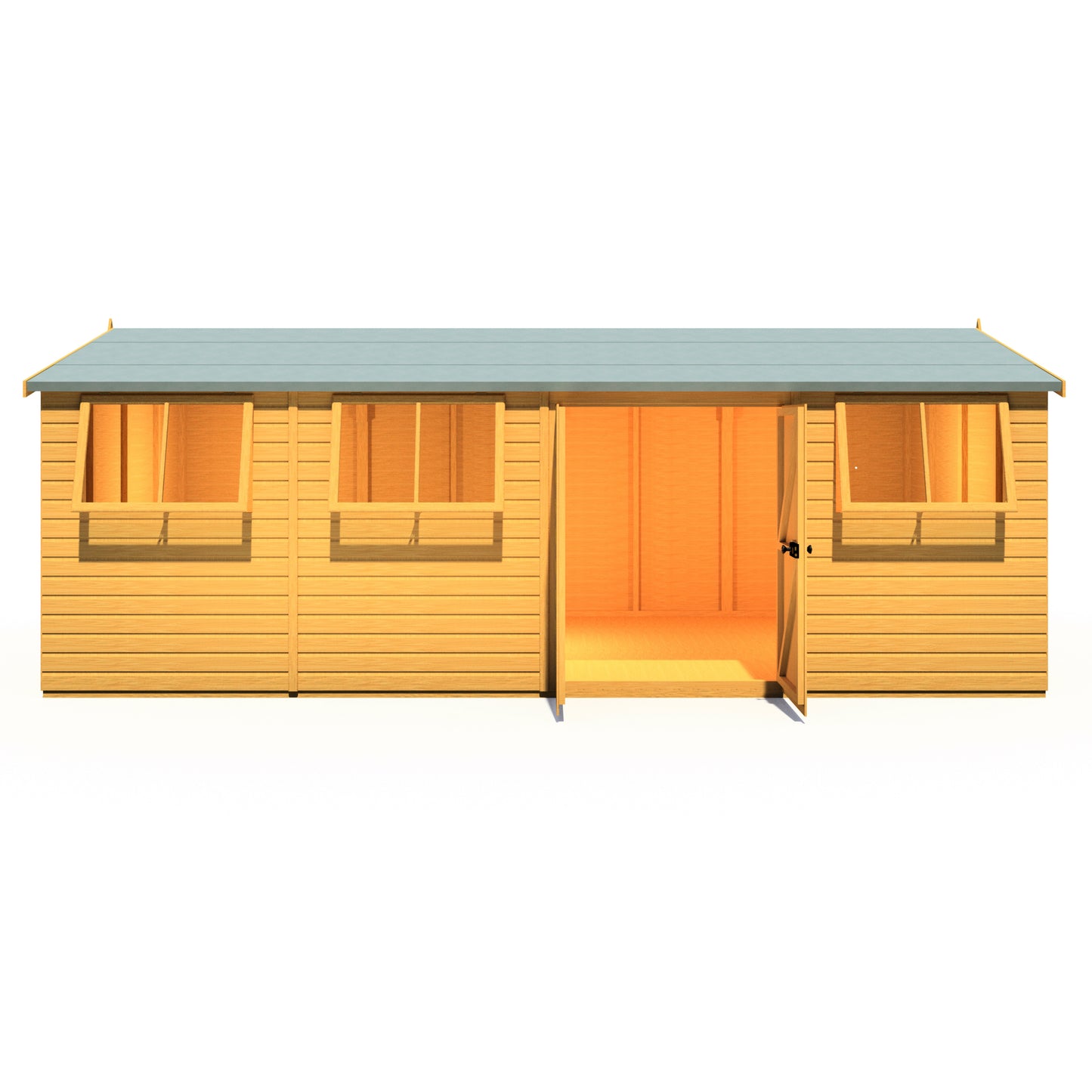 Shire Atlas 10x20 Double Door Shiplap Reverse Apex