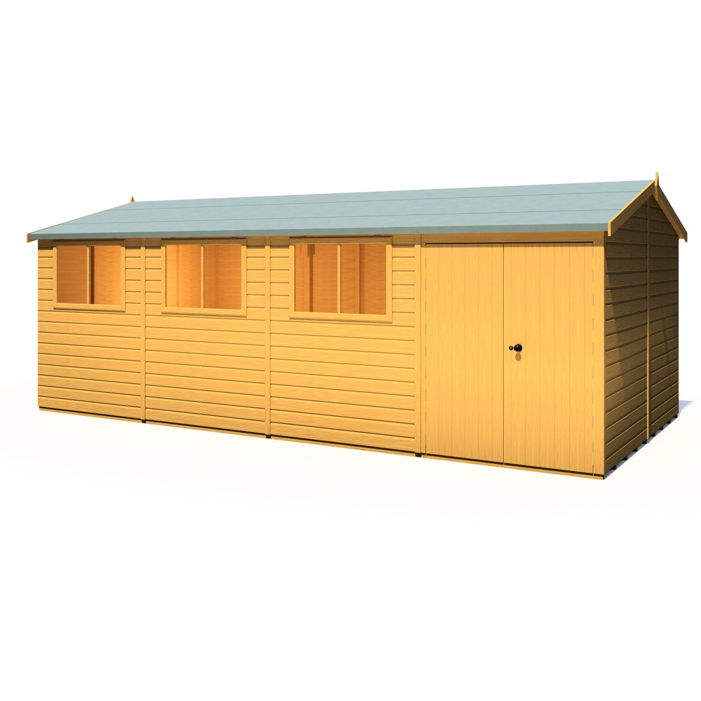 Shire Atlas 10x20 Double Door Loglap Reverse Apex