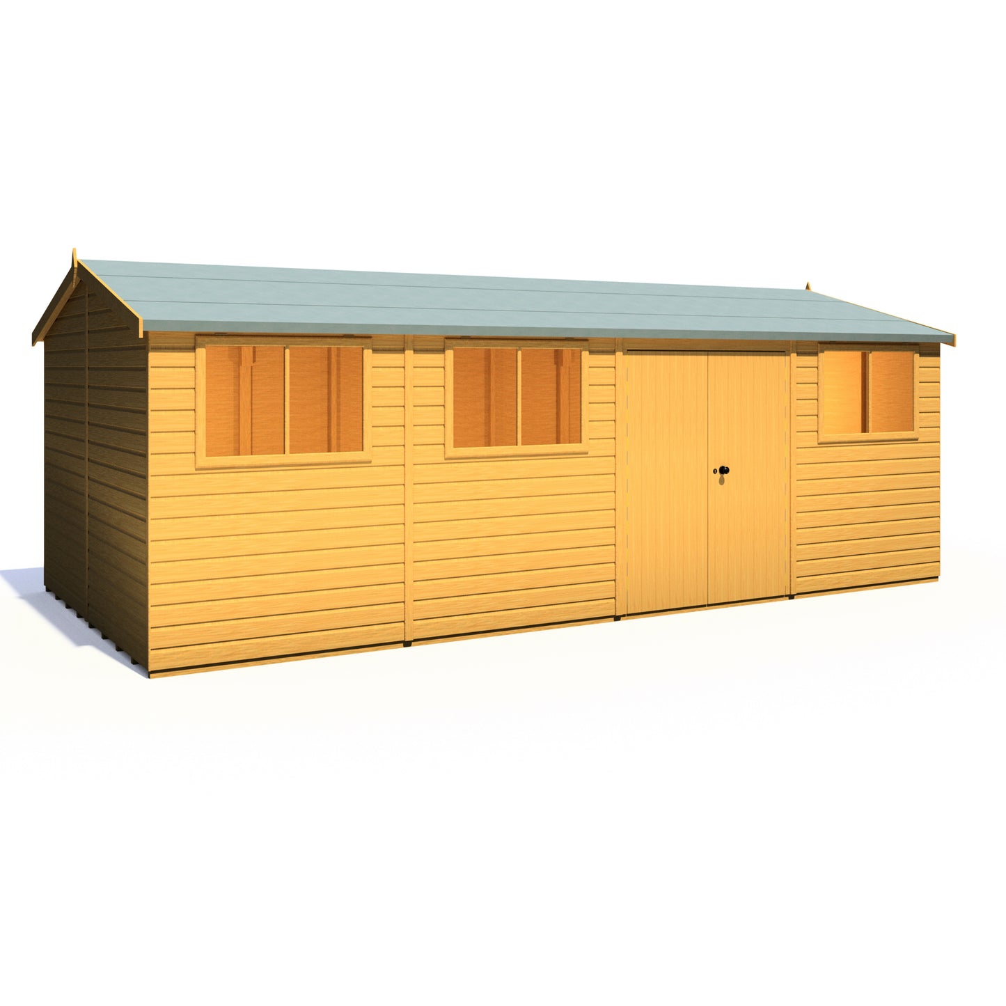 Shire Atlas 10x20 Double Door Loglap Reverse Apex