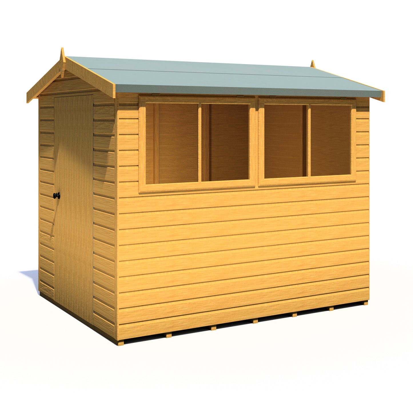 Shire Atlas 8x6 Single Door Shiplap