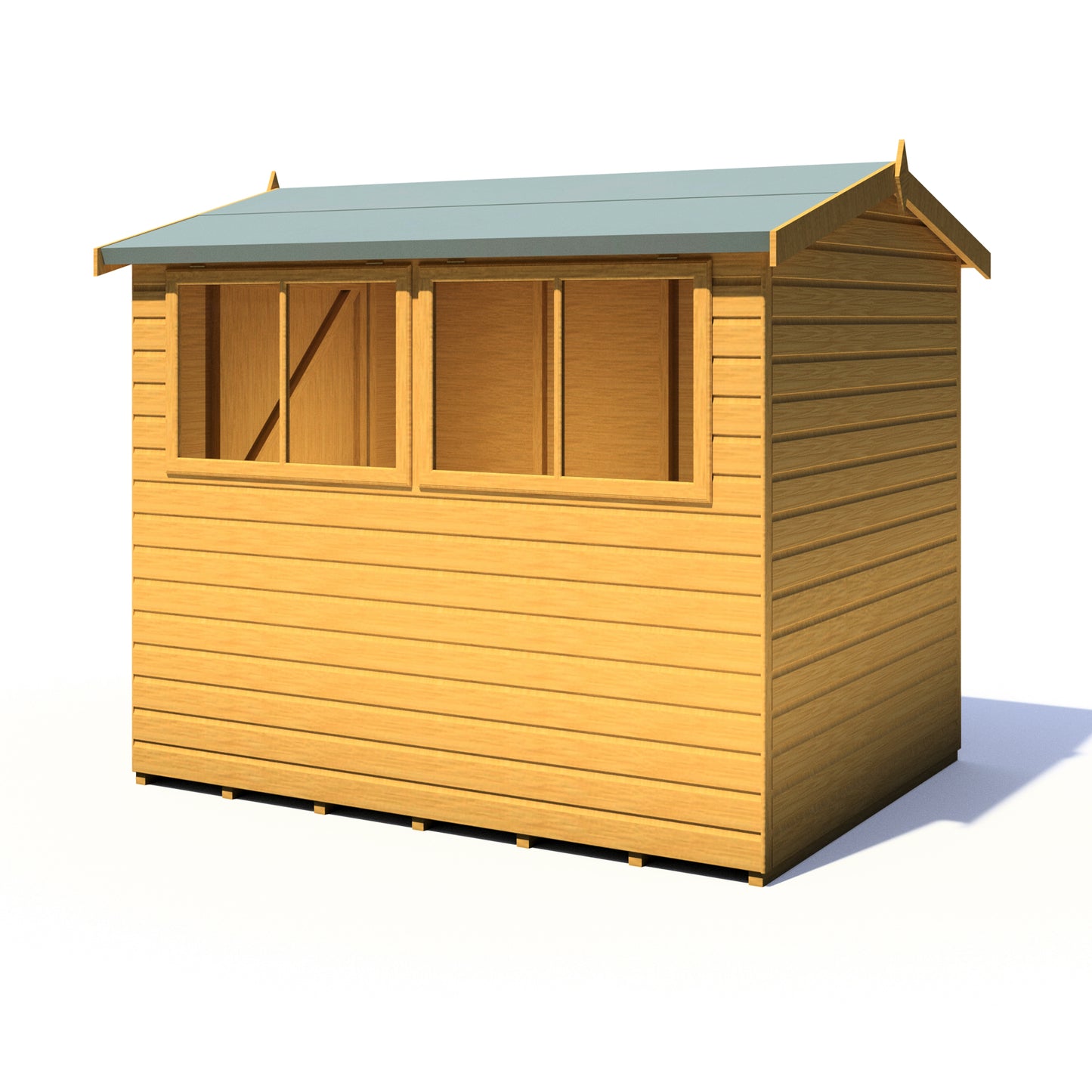 Shire Atlas 8x6 Single Door Shiplap