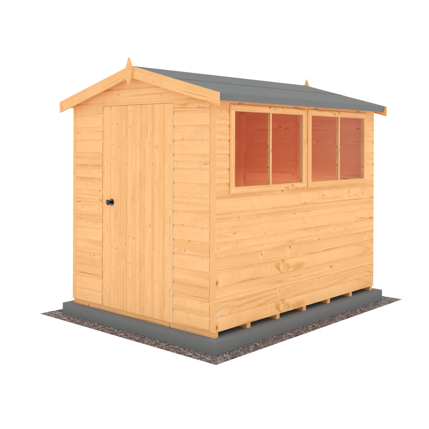 Shire Atlas 8x6 Single Door Shiplap