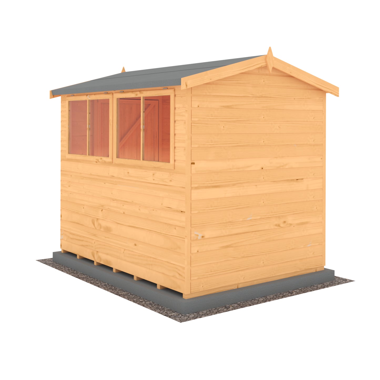 Shire Atlas 8x6 Single Door Shiplap