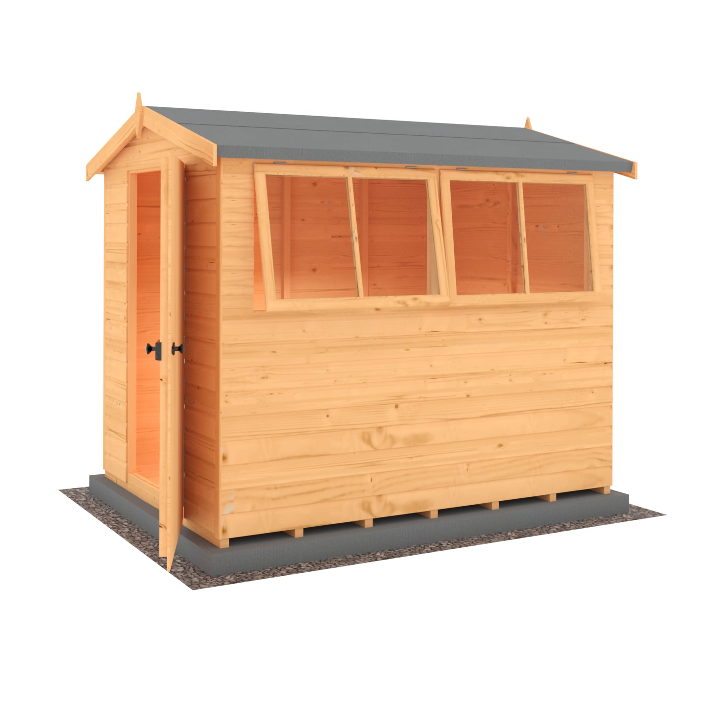 Shire Atlas 8x6 Single Door Shiplap