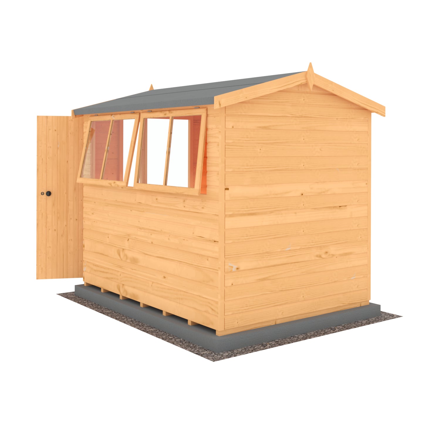 Shire Atlas 8x6 Single Door Shiplap