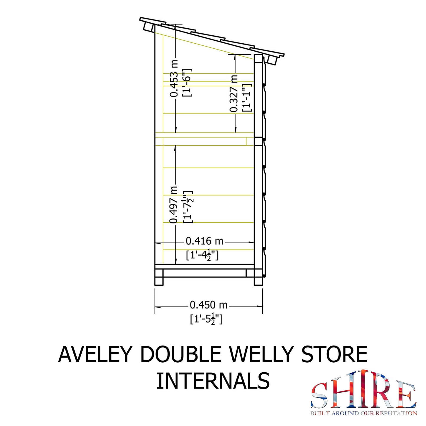 Shire Aveley Double Welly Store 3x1