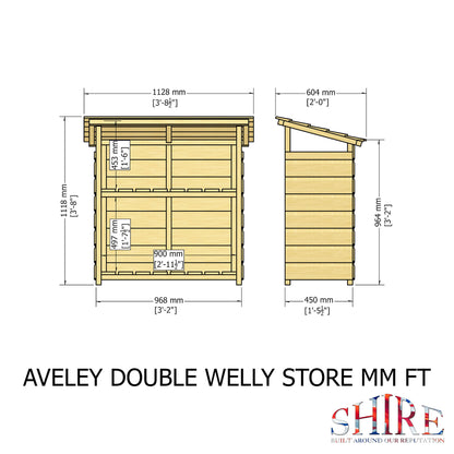 Shire Aveley Double Welly Store 3x1