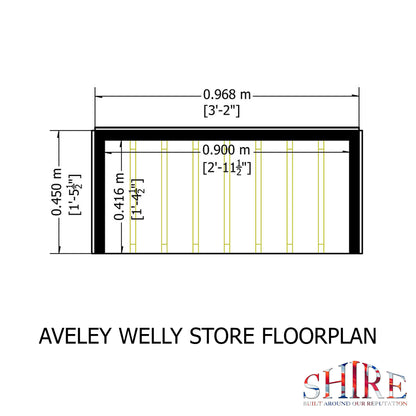 Shire Aveley Welly Store 3x1