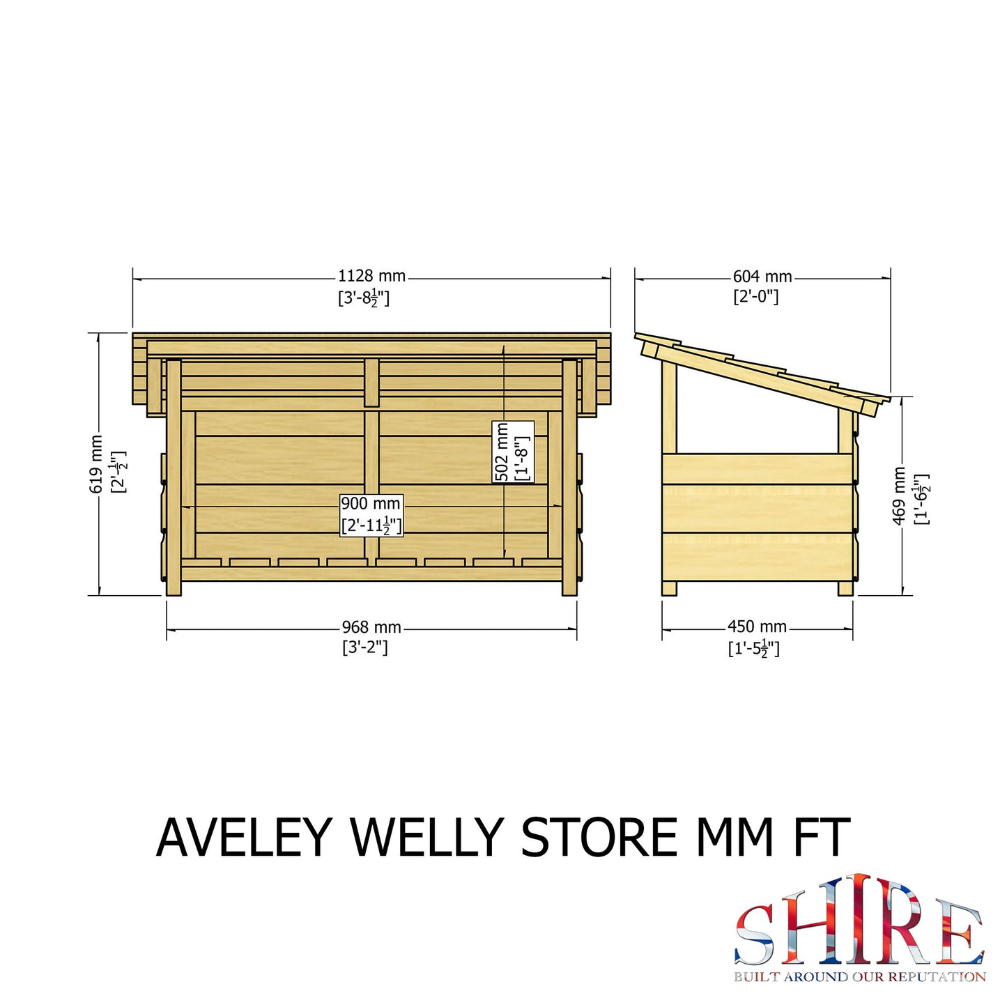 Shire Aveley Welly Store 3x1