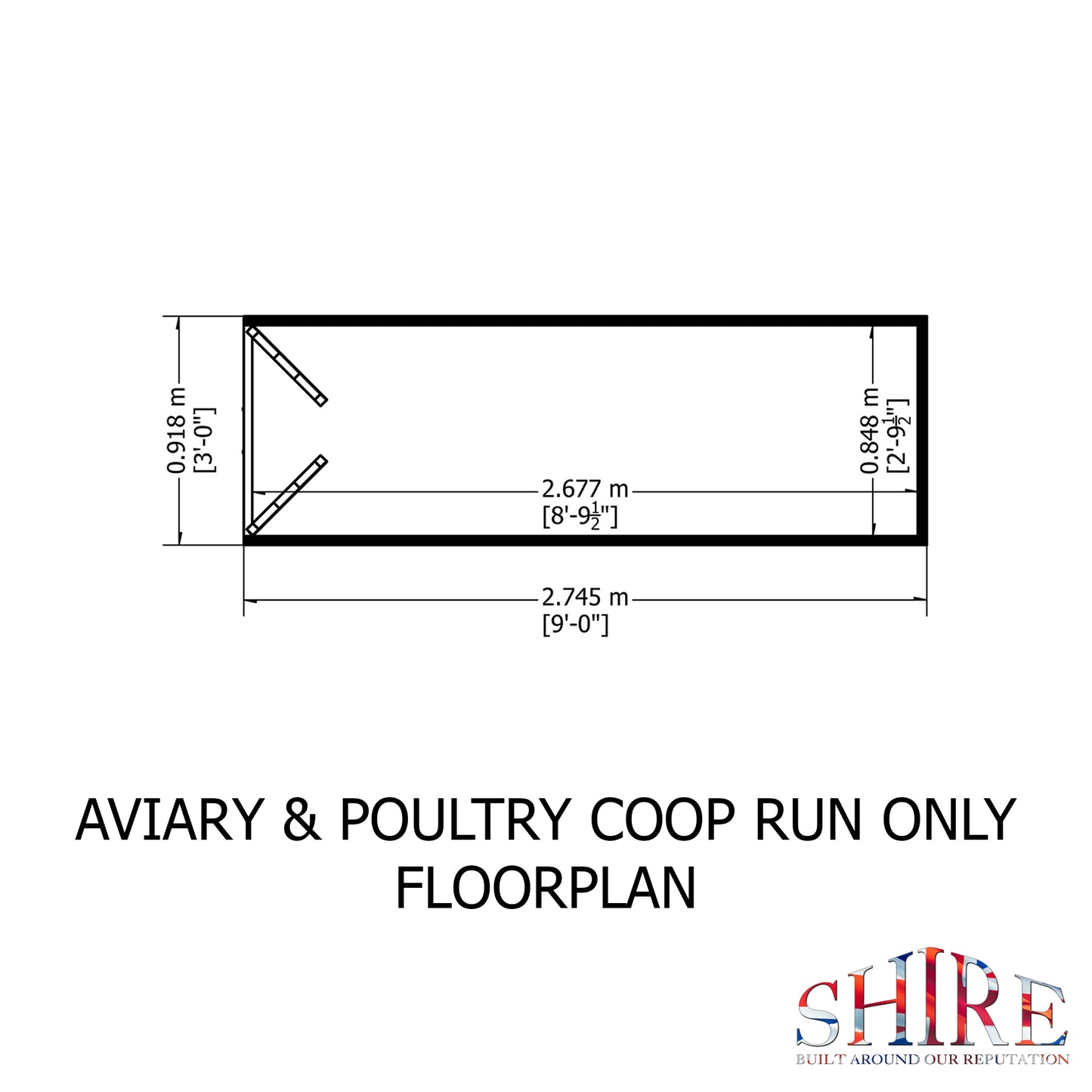 Shire Aviary Coop (3'x2'x101/2")