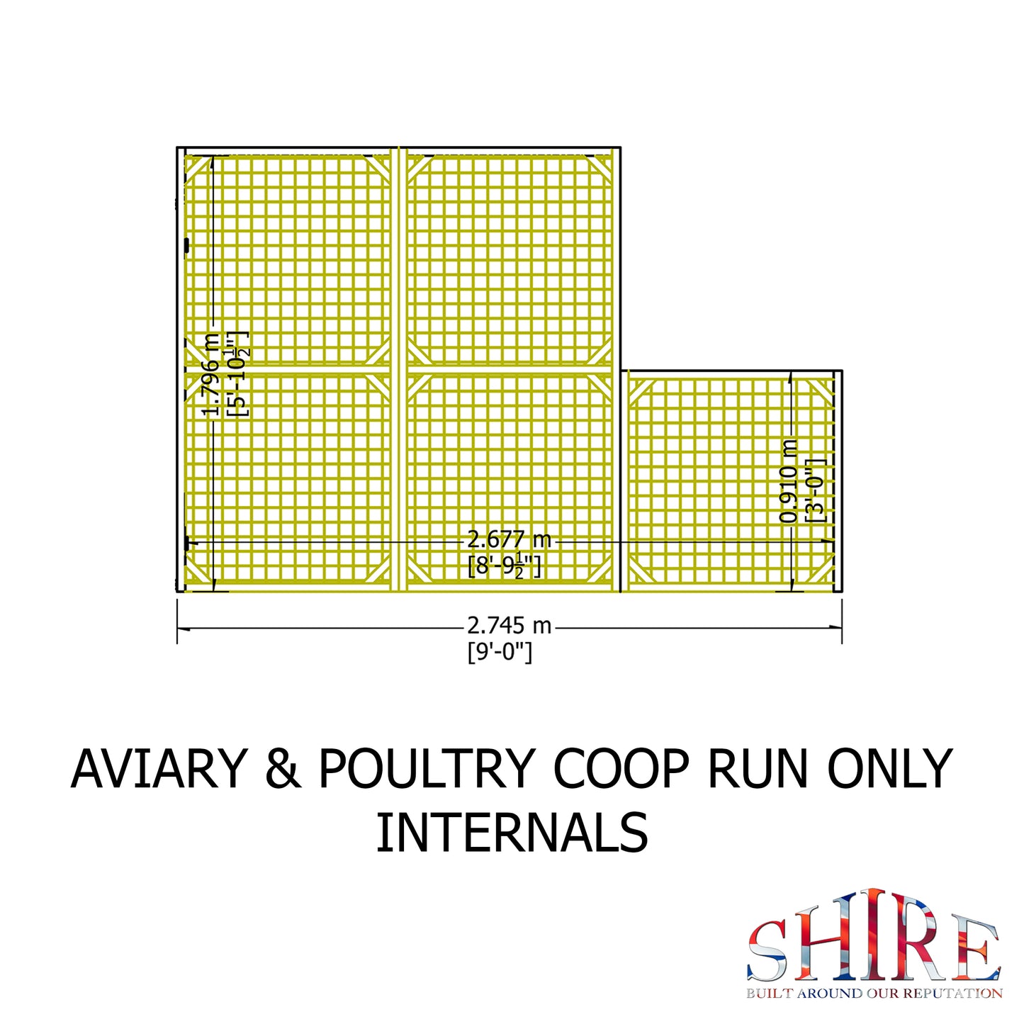 Shire Aviary Coop (3'x2'x101/2")