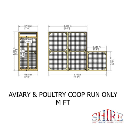 Shire Aviary Coop (3'x2'x101/2")