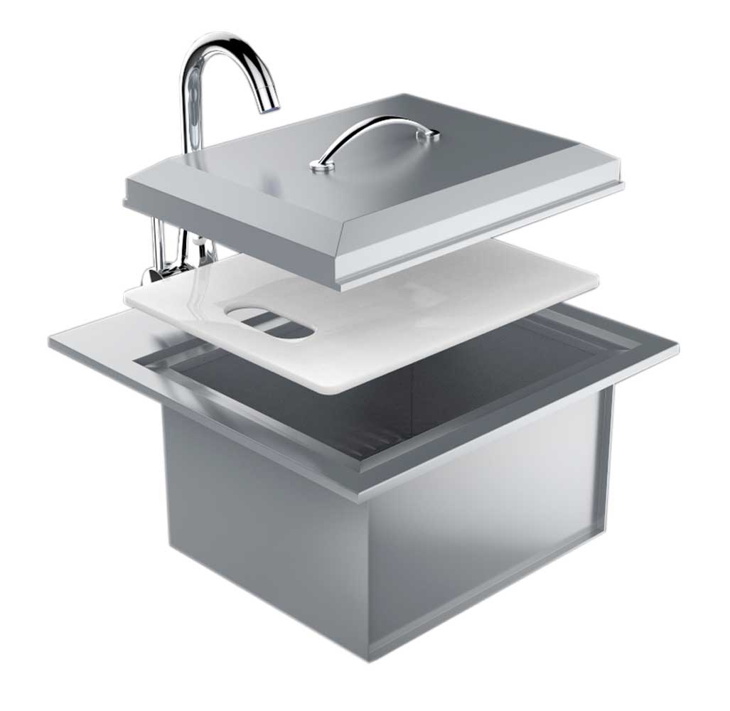Sunstone Premium Drop-In Water Sink with Cover