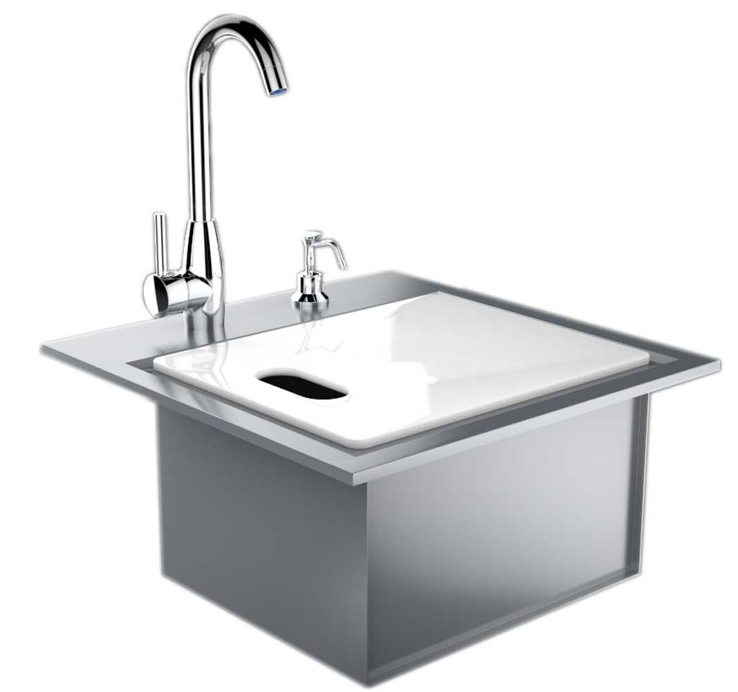 Sunstone Premium Drop-In Water Sink with Cover