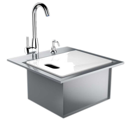 Sunstone Premium Drop-In Water Sink with Cover