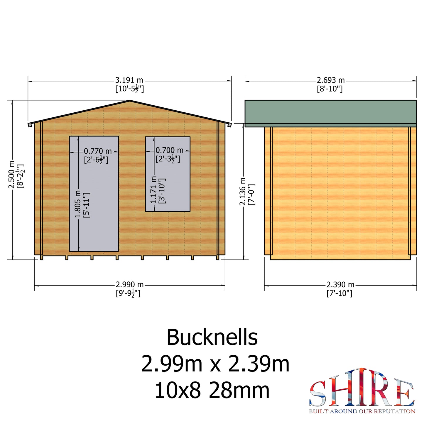 Shire Bucknells  10x8