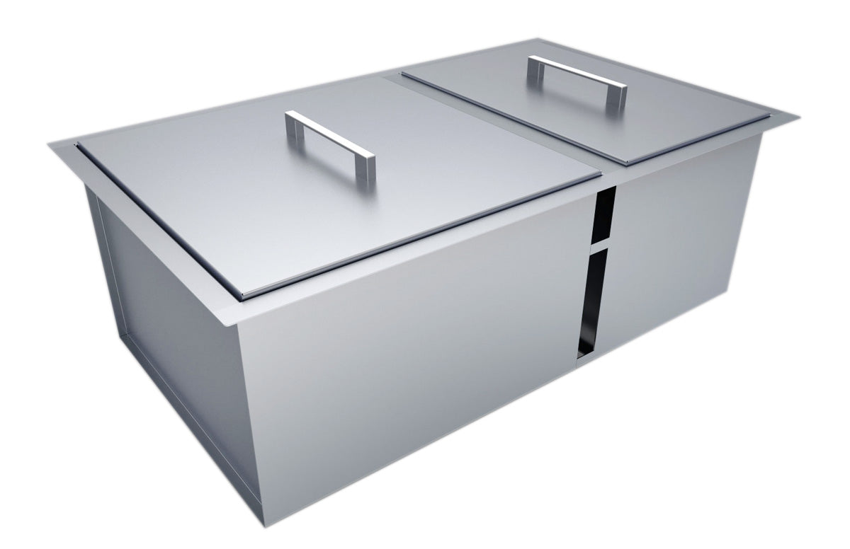Sunstone Double Basin Sink with Covers