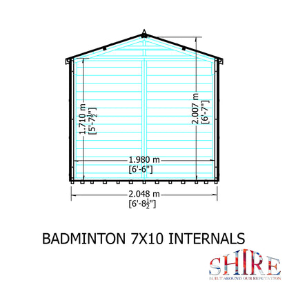 Shire Badminton 7 x 10