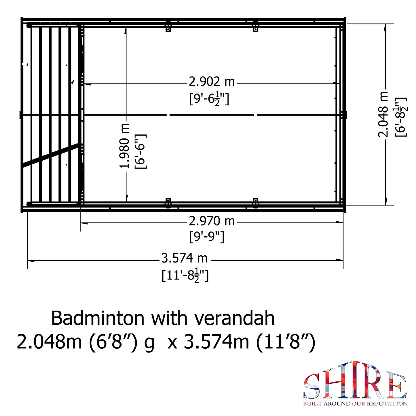 Shire Badminton & Verandah 7x 10