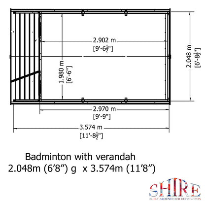 Shire Badminton & Verandah 7x 10