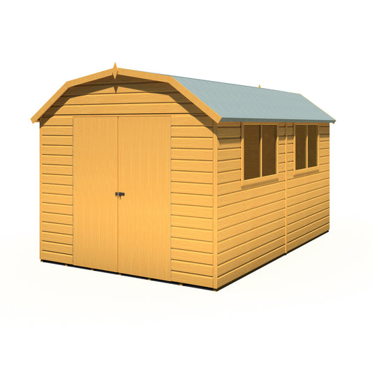 Shire Barn 12x8 Double Door Loglap