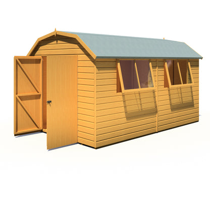 Shire Barn 12x8 Double Door Loglap