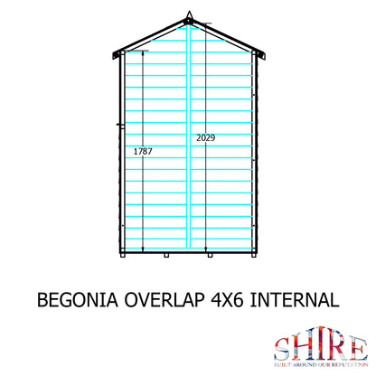 Shire Overlap 6x4 SD Reverse Apex 6x4