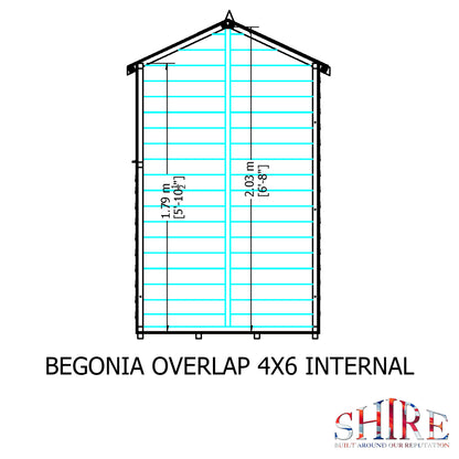 Shire Overlap 6x4 SD Reverse Apex 6x4