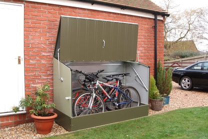 Trimetals Bicycle Store 6 x 3 Metal Garden Storage