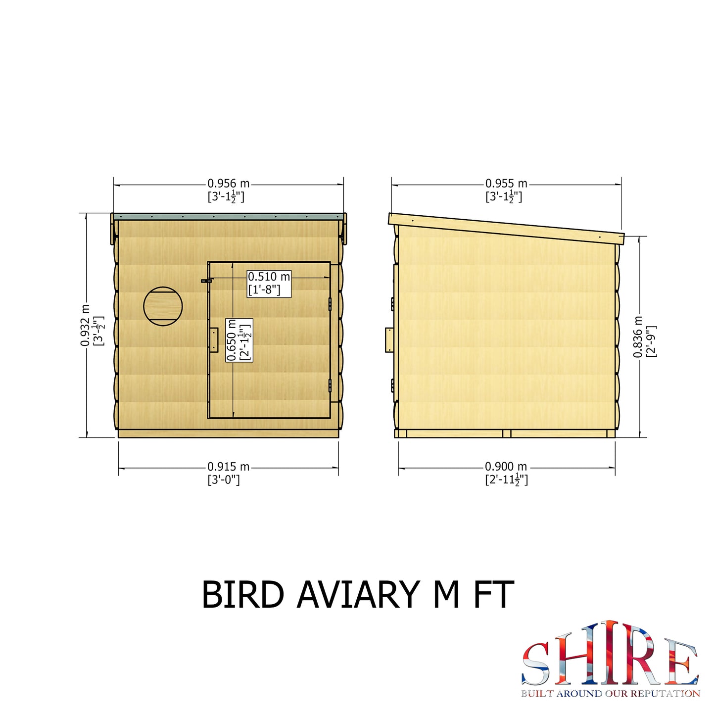 Shire Aviary Coop (3'x2'x101/2")