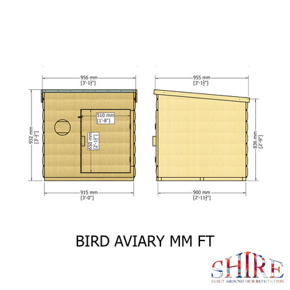 Shire Aviary Coop (3'x2'x101/2")