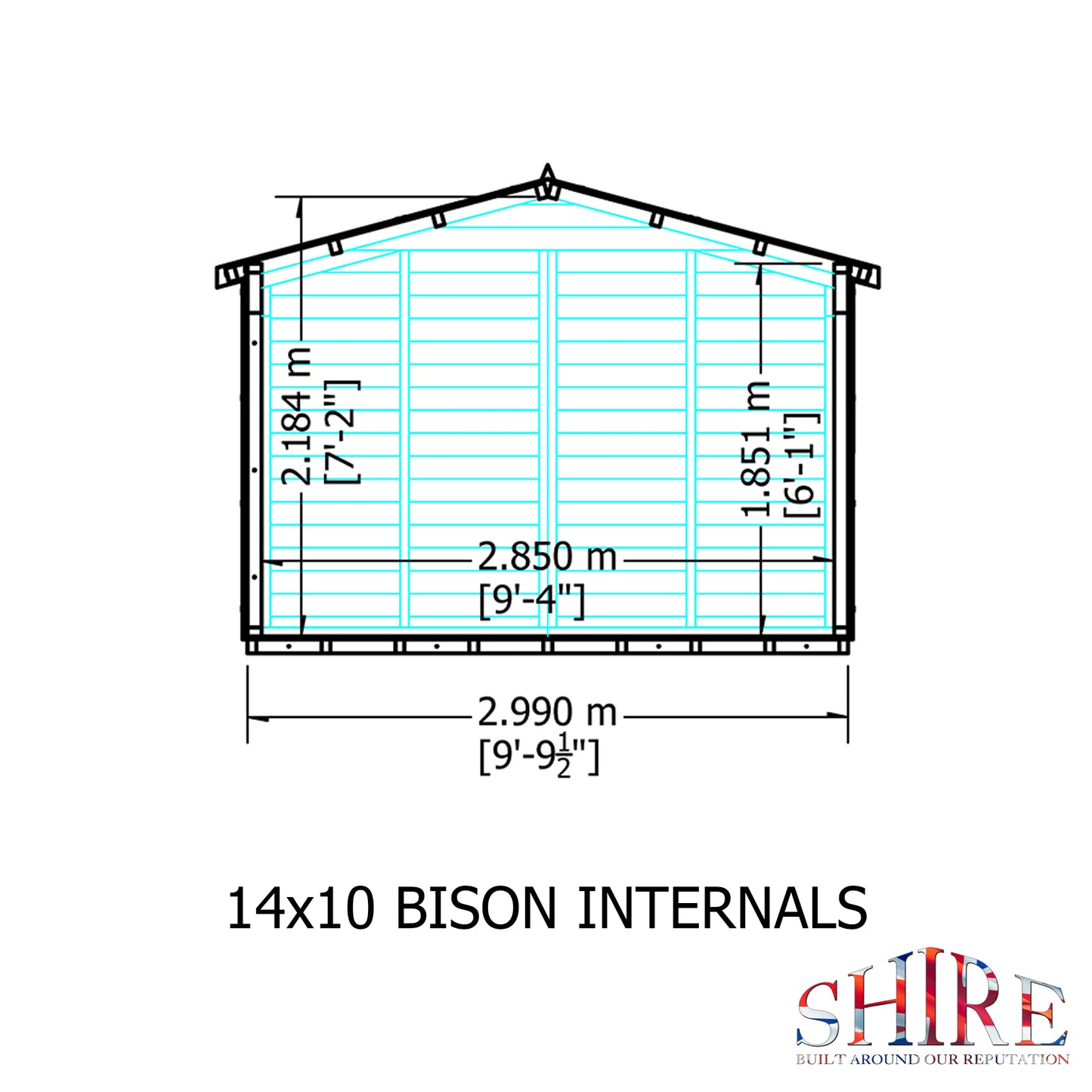 Shire Bison 14x10 Double Door Loglap