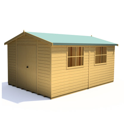 Shire Bison 14x10 Double Door Shiplap