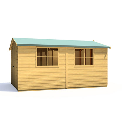 Shire Bison 14x10 Double Door Shiplap