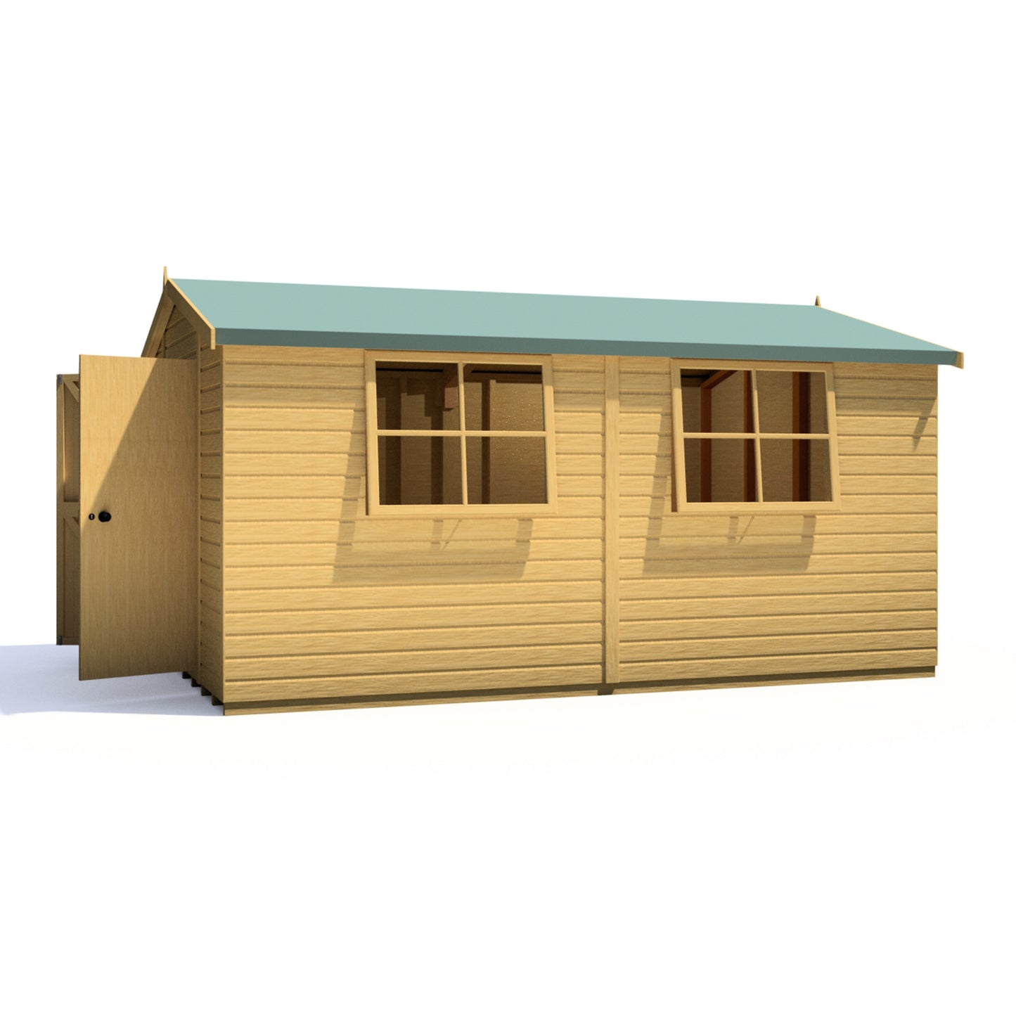 Shire Bison 14x10 Double Door Shiplap