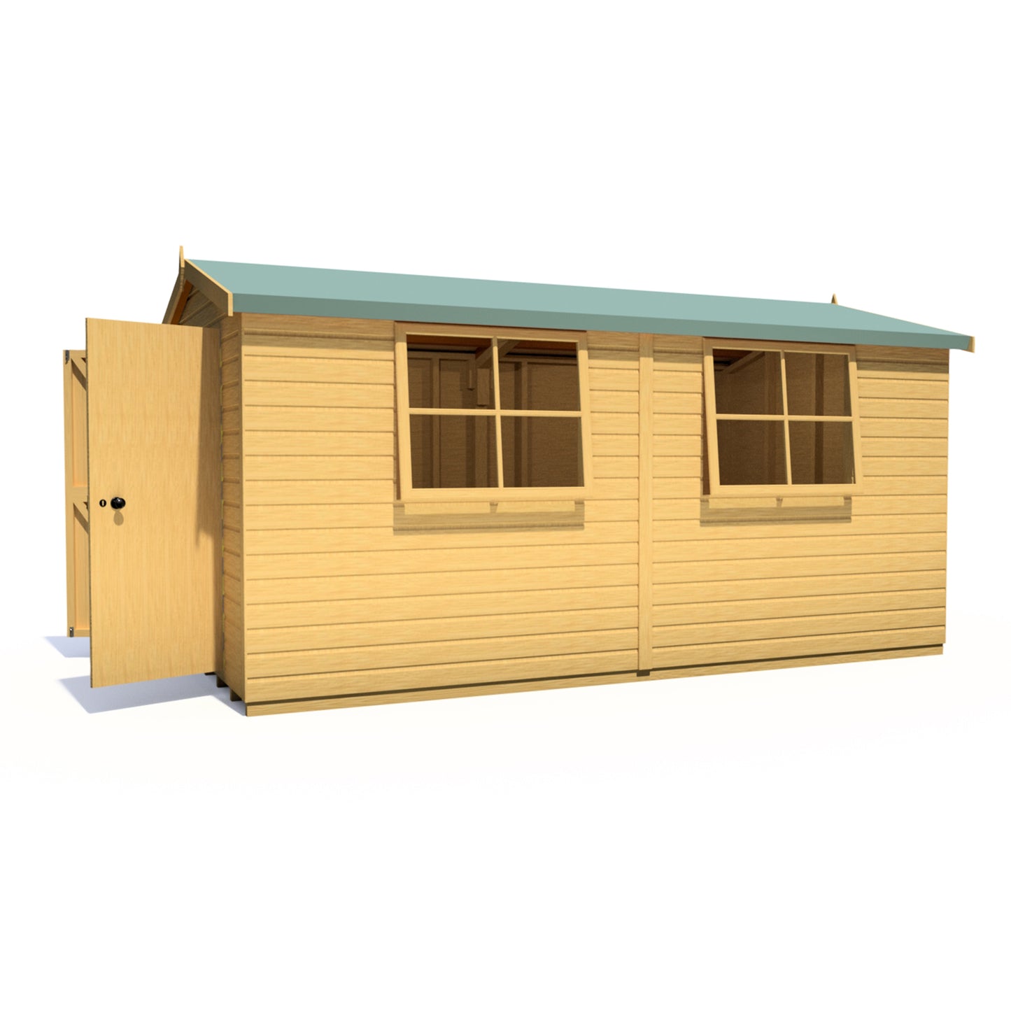 Shire Bison 14x8 Double Door Shiplap