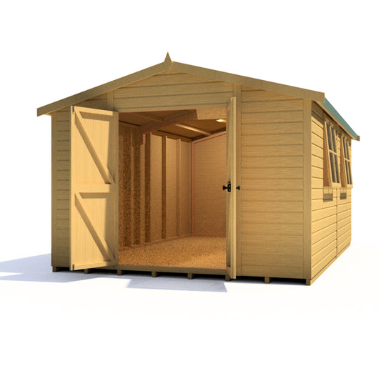 Shire Bison 16x10 Double Door Shiplap