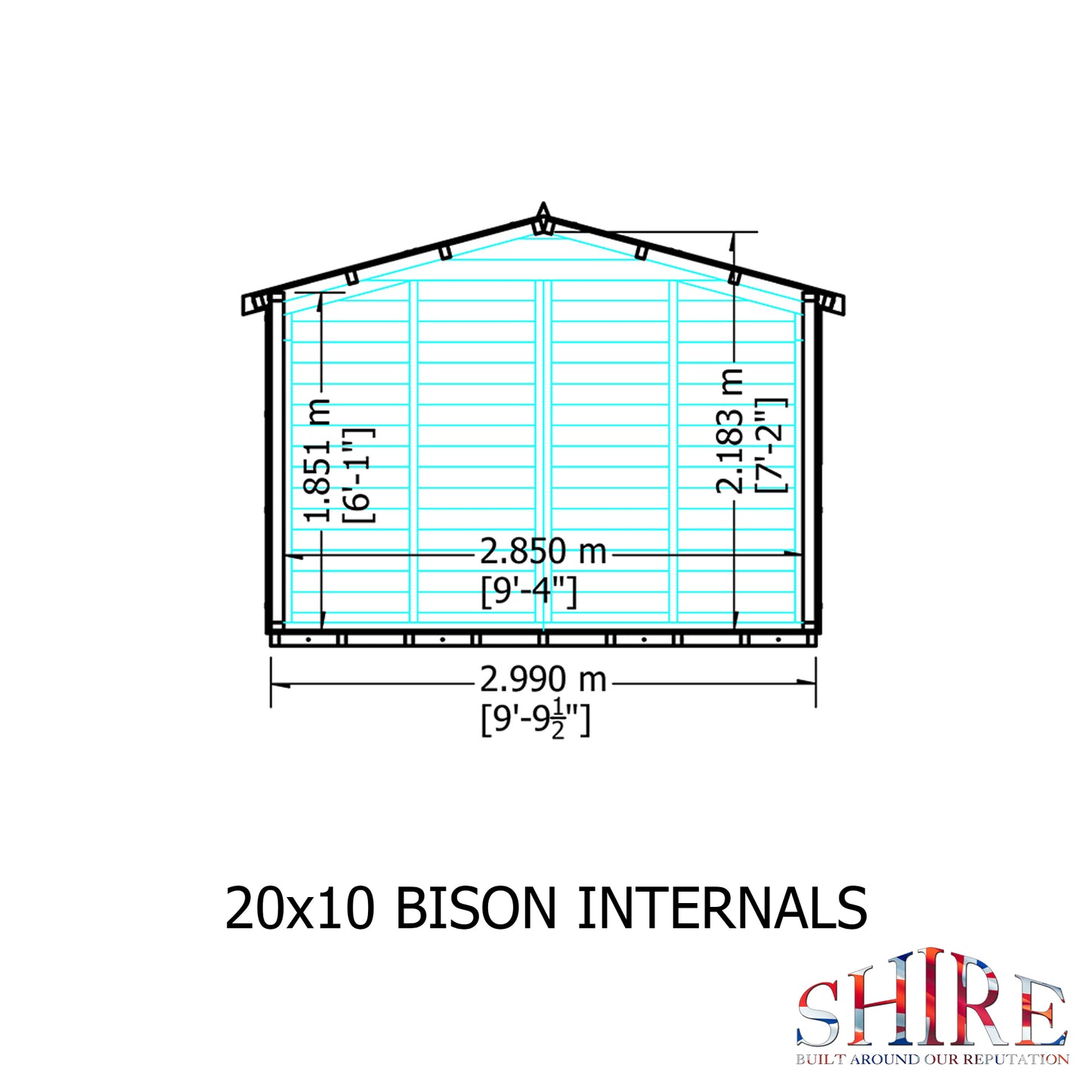 Shire Bison 20x10 Double Door Loglap