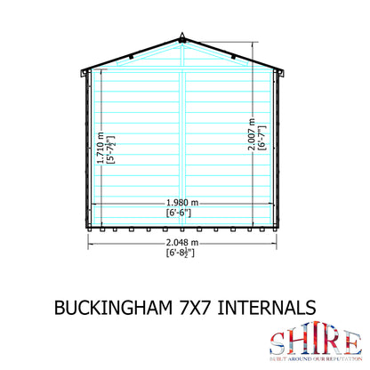 Shire Buckingham Pressure treated  7x7