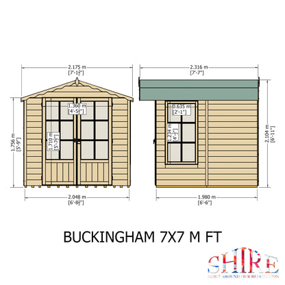 Shire Buckingham Pressure treated  7x7