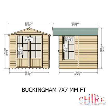 Shire Buckingham Pressure treated  7x7