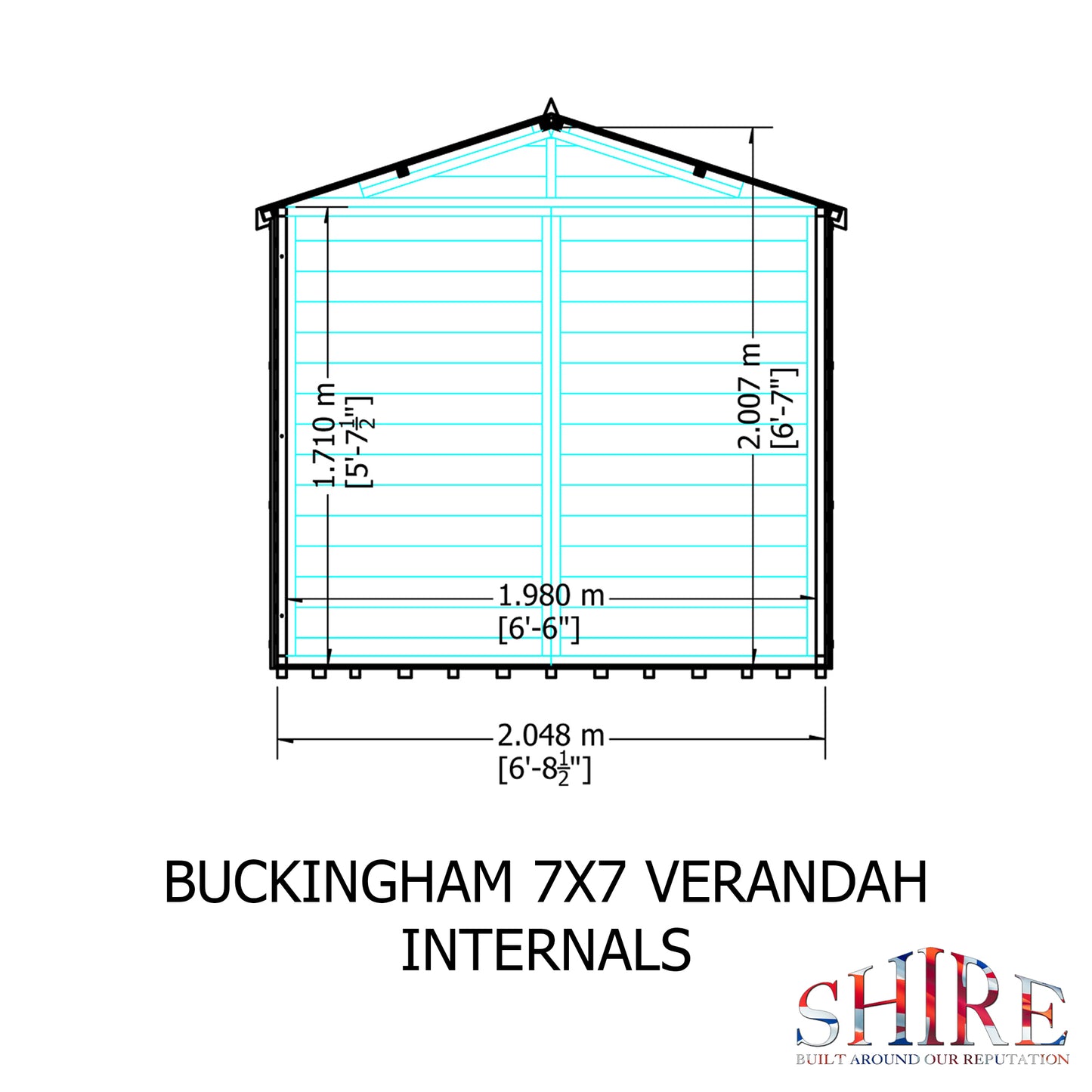 Shire Buckingham Pressure treated  7x7