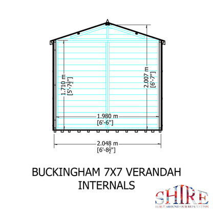 Shire Buckingham Pressure treated  7x7