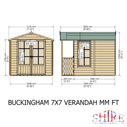 Shire Buckingham & Veranda 7 x 10