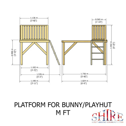 Shire Bunny + Platfom 6x4 + Slide