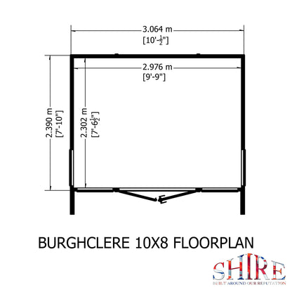 Shire Burghclere 10x8 Shiplap