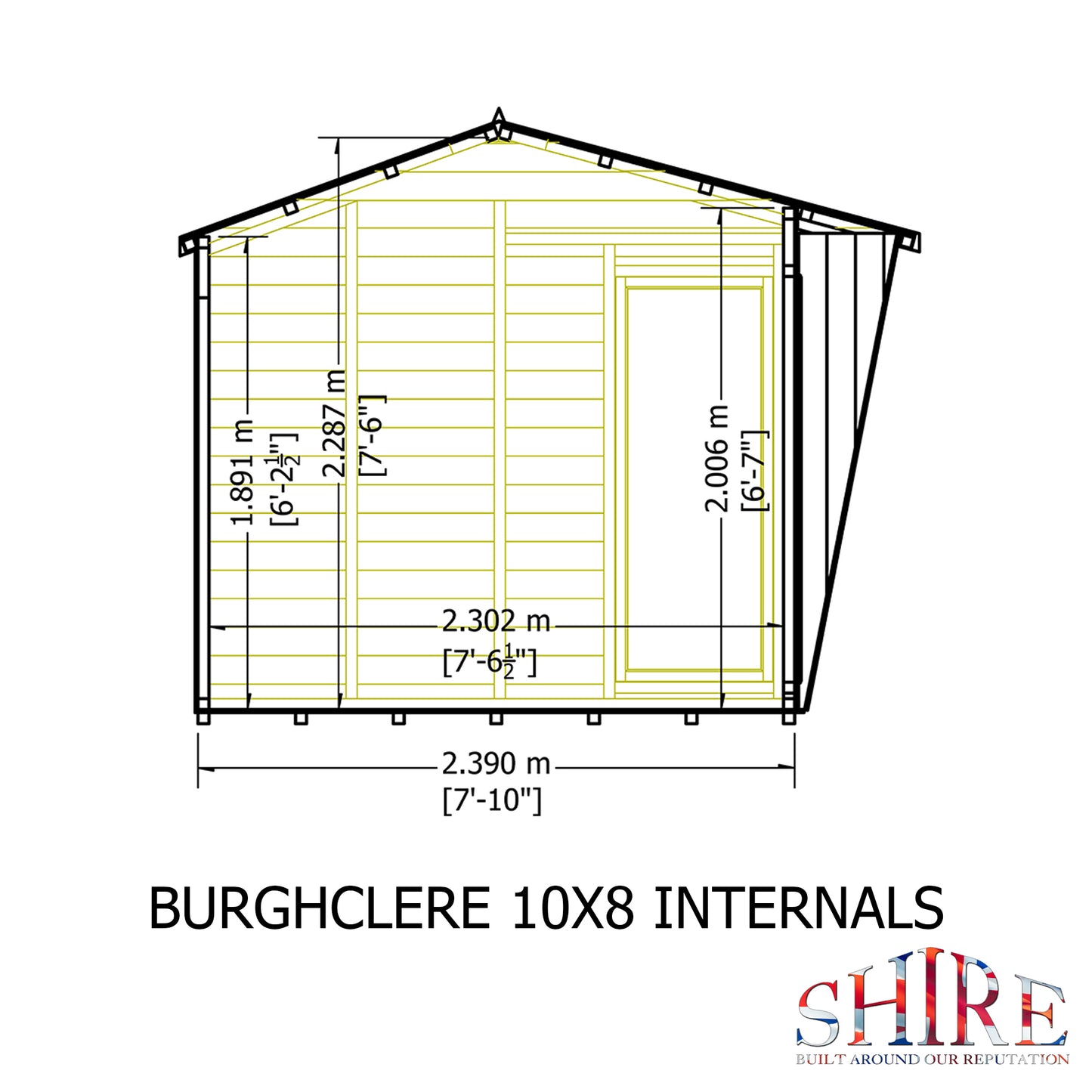 Shire Burghclere 10x8 Loglap